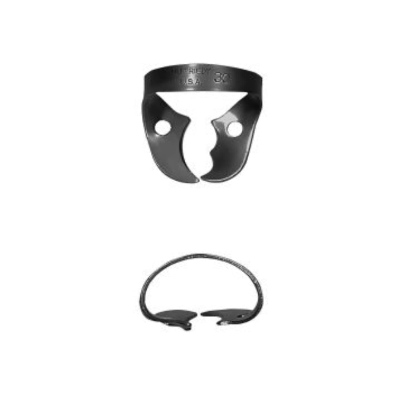 Hu-Friedy Black Line Rubber Dam Clamp #30, Wingless, Upper Right Molar, RDCM30X thumbnail 2