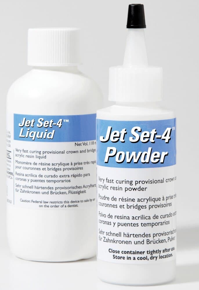 Lang Dental Jet Set-4 Self-Curing Acrylic Powder, Tooth Shade A1, 2 oz - Jet Set-4 60/A1 Tooth Acrylic Powder (2-oz) - Image 1