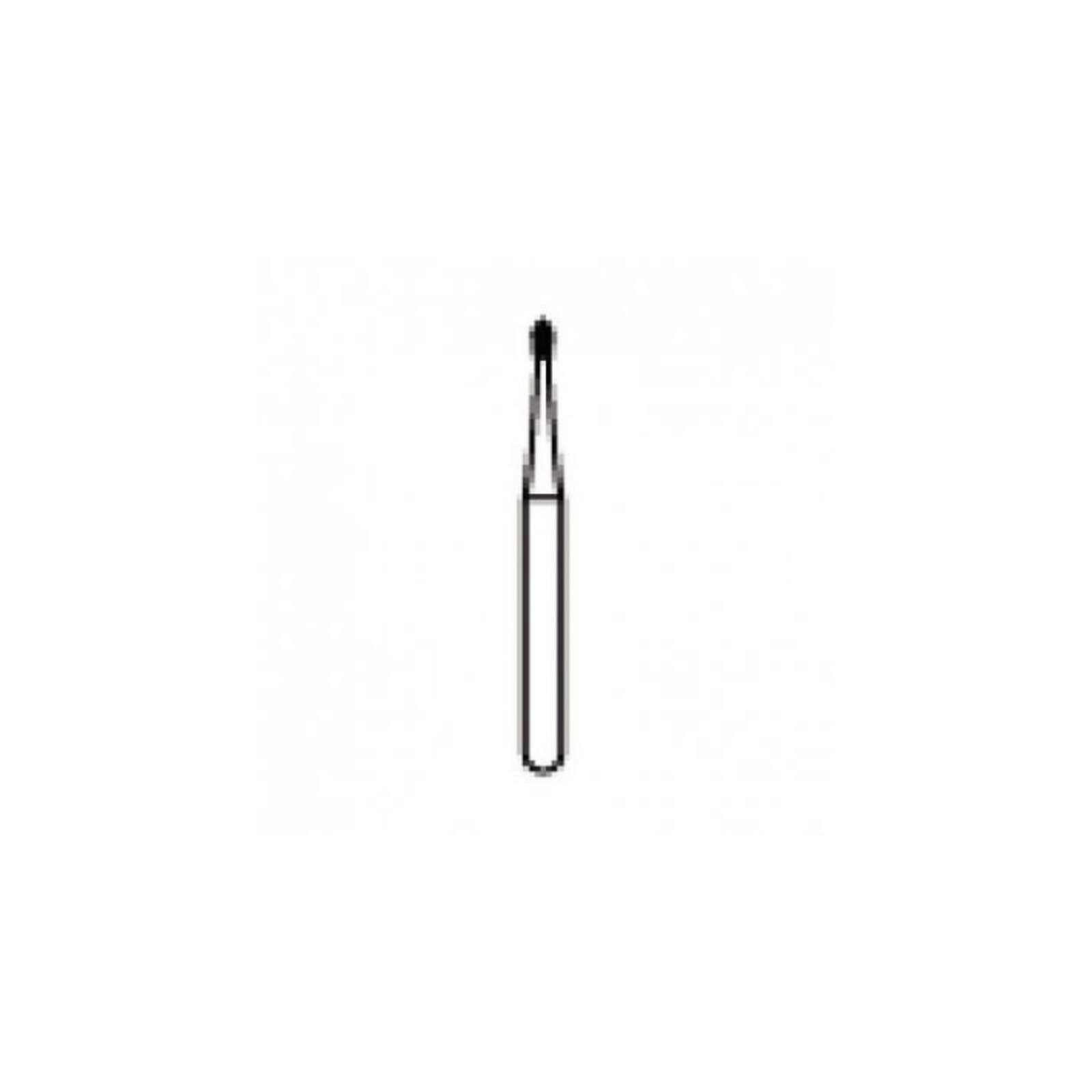 NTI 2-Piece Operative Carbide Bur, FG - Pear, #330, 0.8 mm Diameter, 1.6 mm Length, 100/Pkg, H330-FG100 thumbnail 2