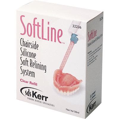 Kerr SoftLine Chairside Silicone Soft Reline Material Refill, Clear Pink, 50 mL Cartridge Kit, #32236 thumbnail 10