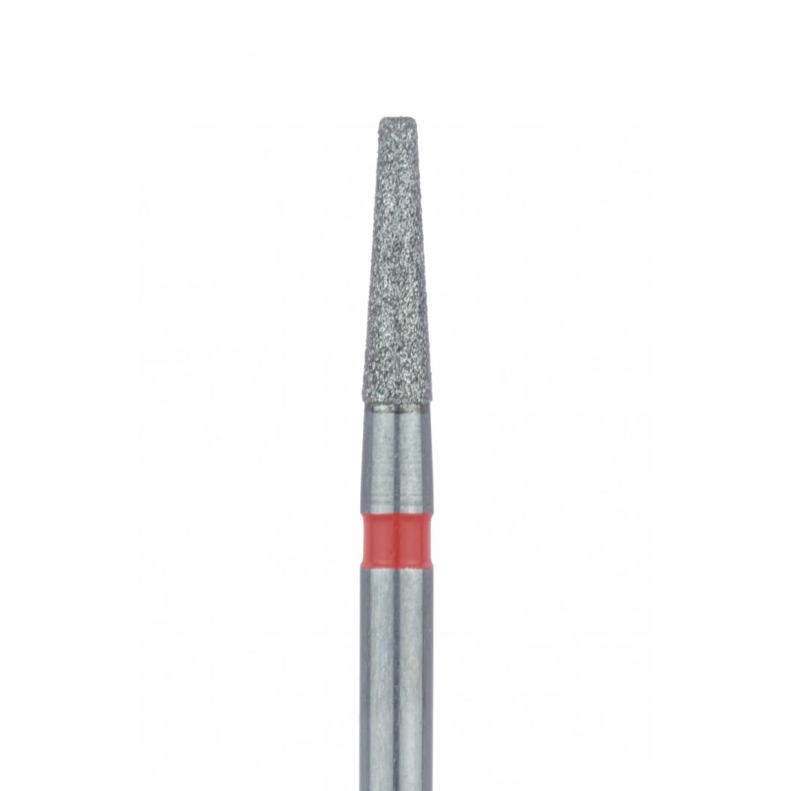 Meisinger 846F-016-FG Fine Diamond Bur, Flat End Tapered (Cone), Friction Grip, 1.6 mm Head Diameter, 6.0 mm Head Length, Red Ring, 5/Pkg thumbnail 3