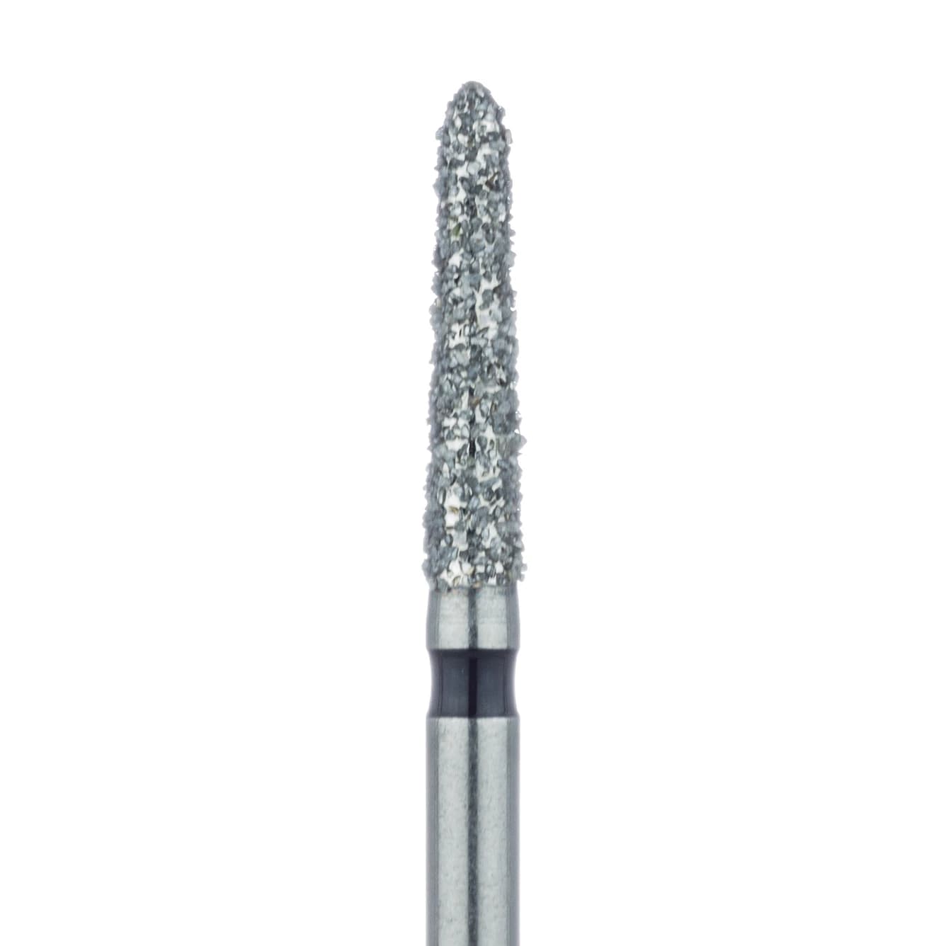 Meisinger 878H-018-FG Diamond Bur, Super Coarse (Black), Tapered Torpedo/Modified Chamfer, FG, 1.8 mm Head Diameter, 8 mm Head Length, 5/Pack thumbnail 3