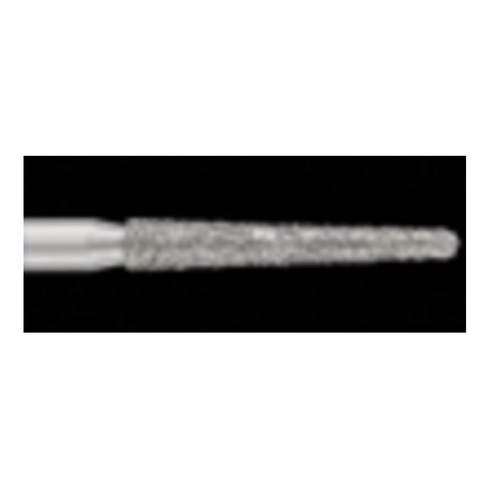 Piranha® Single Patient Use Diamond Bur, Round End Taper, Fine Grit, Friction Grip, #850-016F, 1.6 mm Diameter, 25/Pkg thumbnail 2