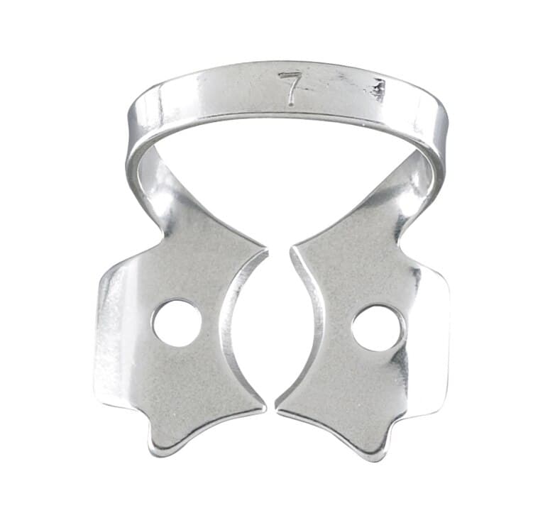 Miltex-Integra Rubber Dam Clamp #7, Style 7, Lower Molars, Each - Rubber Dam Clamp #7 - Image 1