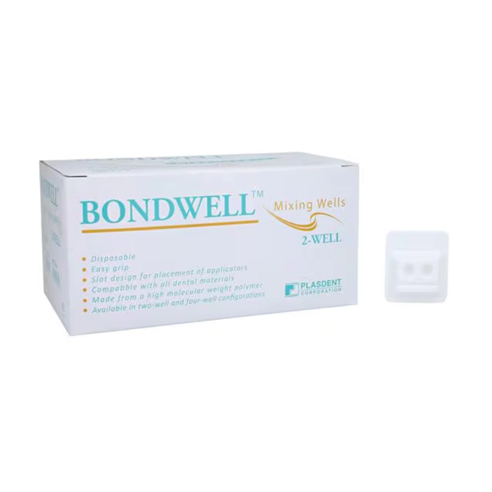 Bondwell Disposable Mixing Wells, 2-Well, White, 500/Pk, 900MW(B)-2 thumbnail 5