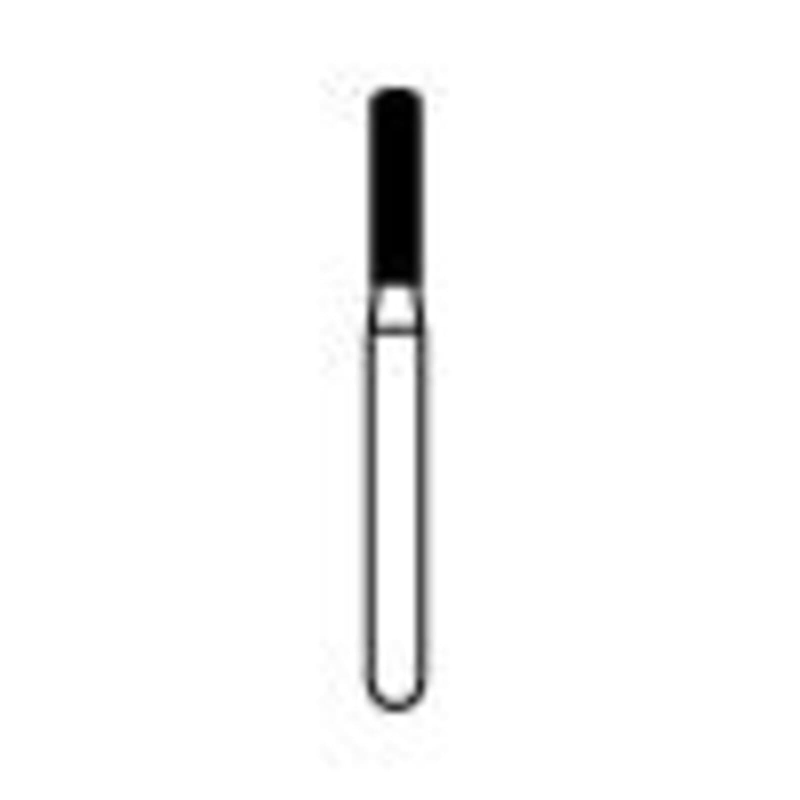 NTI Diamond Bur, FG, Fine Grit, Modified Shoulder Cylinder, 1.4 mm Diameter, 6.0 mm Length, Red Ring, #F836KR-014, Pack of 5 thumbnail 2