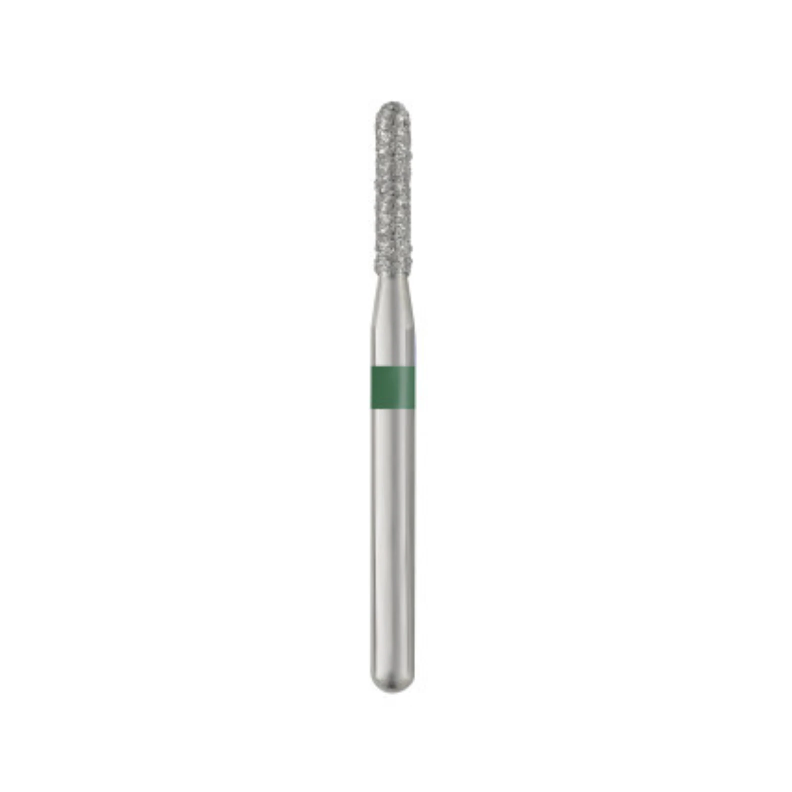 Piranha Diamond Single-Use Burs, FG, Round End Cylinder, #880-014C, 1.4 mm, Coarse, Green, 25/Pk thumbnail 3