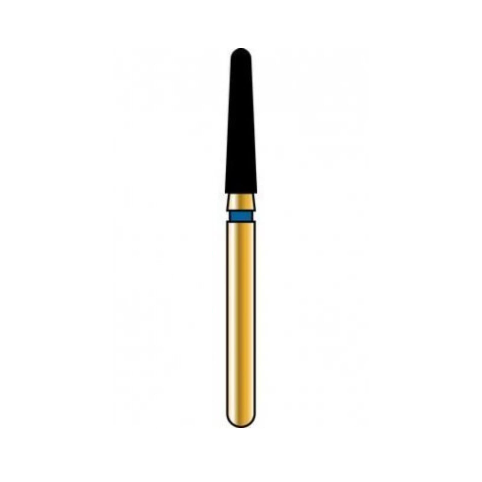 Coltene Whaledent Alpen Multilayer Diamond Bur FG 850-018, Fine Grit, Long Round End Taper, 1.8mm, 5/Pack, R85010F018FG - Alpen Diamonds, G850-314-018-10.0-F, R85010F018FG, (Discontinued) - Image 1