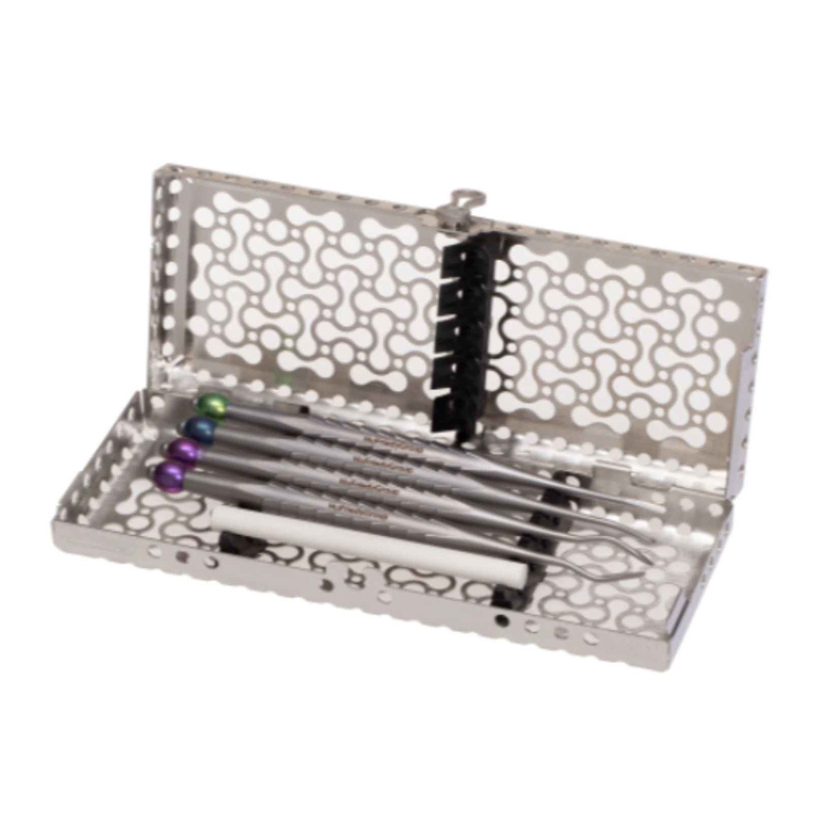 Hu-Friedy ProLux Luxating Elevators Kit of 4, 2.5mm Wide Tips, with Sharpening Stone and Cassette, PROLUXKIT4 - ProLux Luxating Elevators Kit of 4 - Image 1