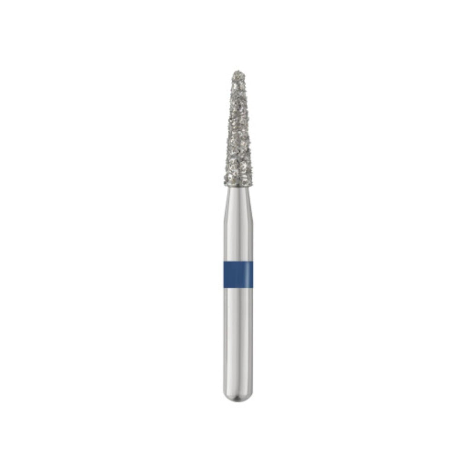 SS White Piranha Diamond Bur 855-016M-SS, Round End Taper, Medium Grit, Friction Grip Short Shank, Single-Use, 25/Pk thumbnail 2