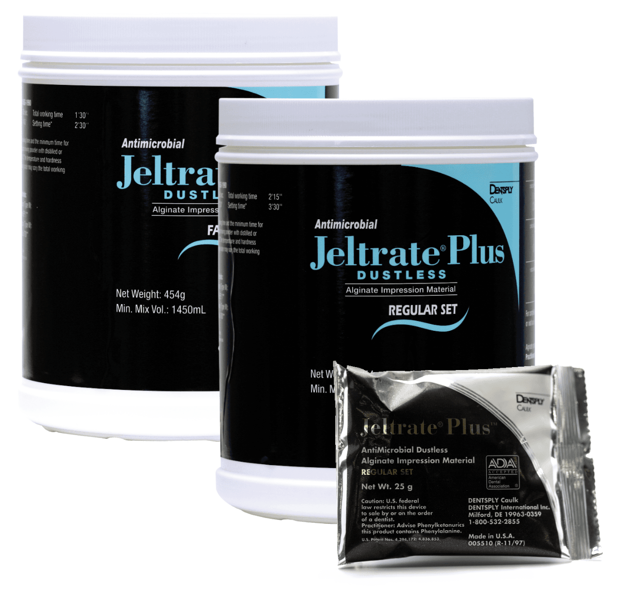 Jeltrate Plus Dustless Alginate Impression Material, Regular Set, 1 lb Can (Case of 9) thumbnail 2