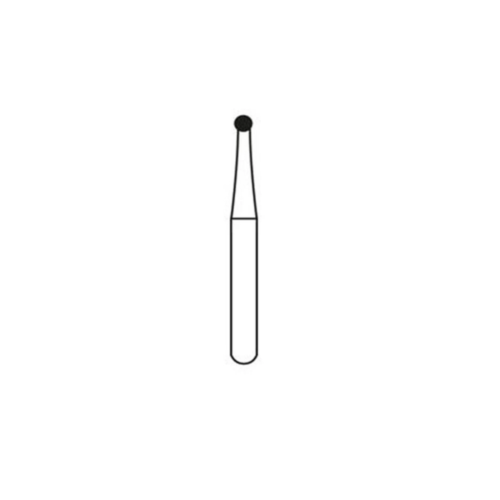 Alpen® Carbide Bur, Round #4, Friction Grip Surgical Length (FGOS), 1.4 mm Diameter, 10/Pkg, 4-315-1.40 thumbnail 7