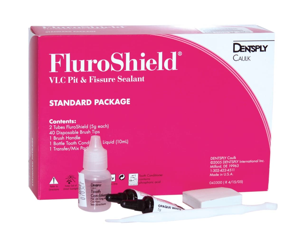 FluroShield VLC Pit & Fissure Sealant, Tooth Color Standard Package Kit, 2 x 5g Tubes, #643350 thumbnail 2