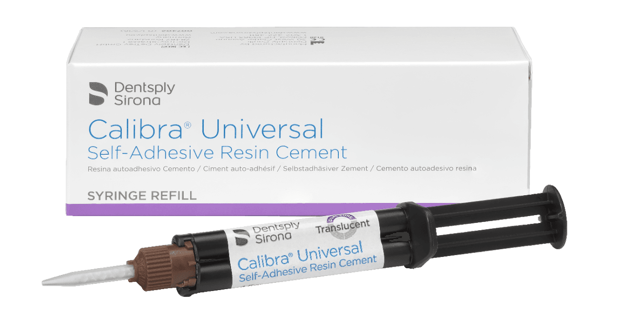 Calibra Universal Self-Adhesive Resin Cement, Automix Syringe Refill, Dual-Cure, Medium Shade, 4.5 g Syringe, 2/Pk, 607403 thumbnail 15