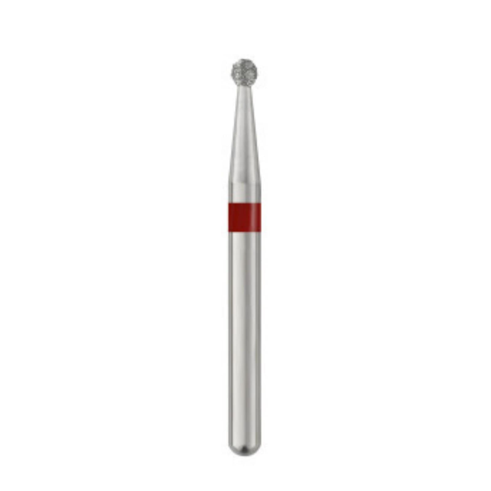 SS White Piranha Single-Use Diamond Bur, Fine Grit, Round Shape, FG, #801-013F, 25/Pk - Piranha Diamond 801-013F 25/Pk - Image 1