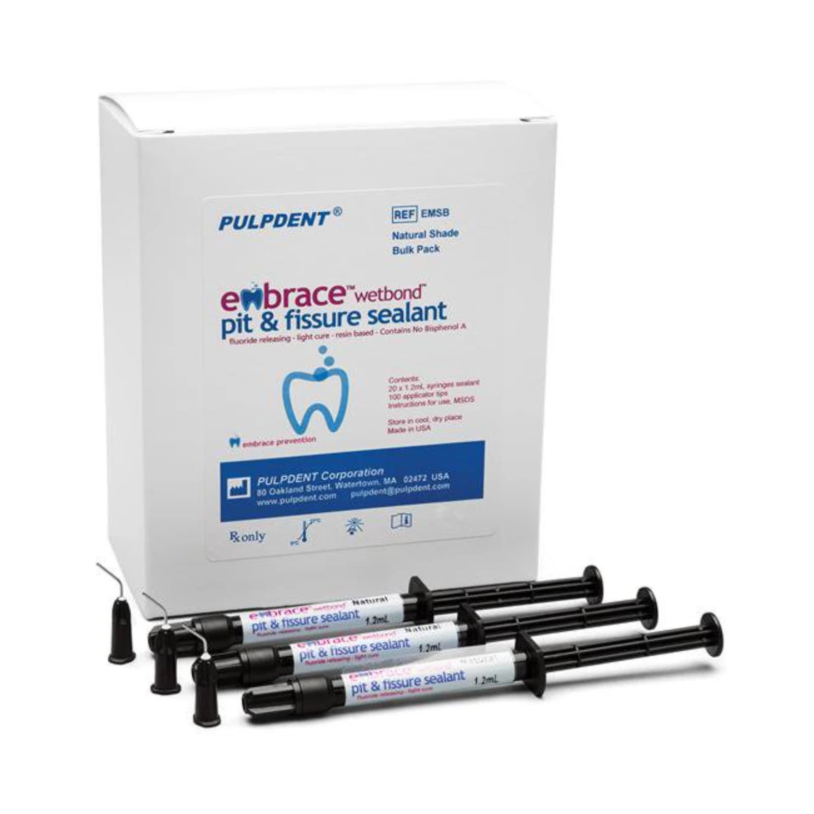 Embrace WetBond Pit & Fissure Sealant, Natural Shade, 1.2 mL Syringe, 20/Pk, EMSB thumbnail 3