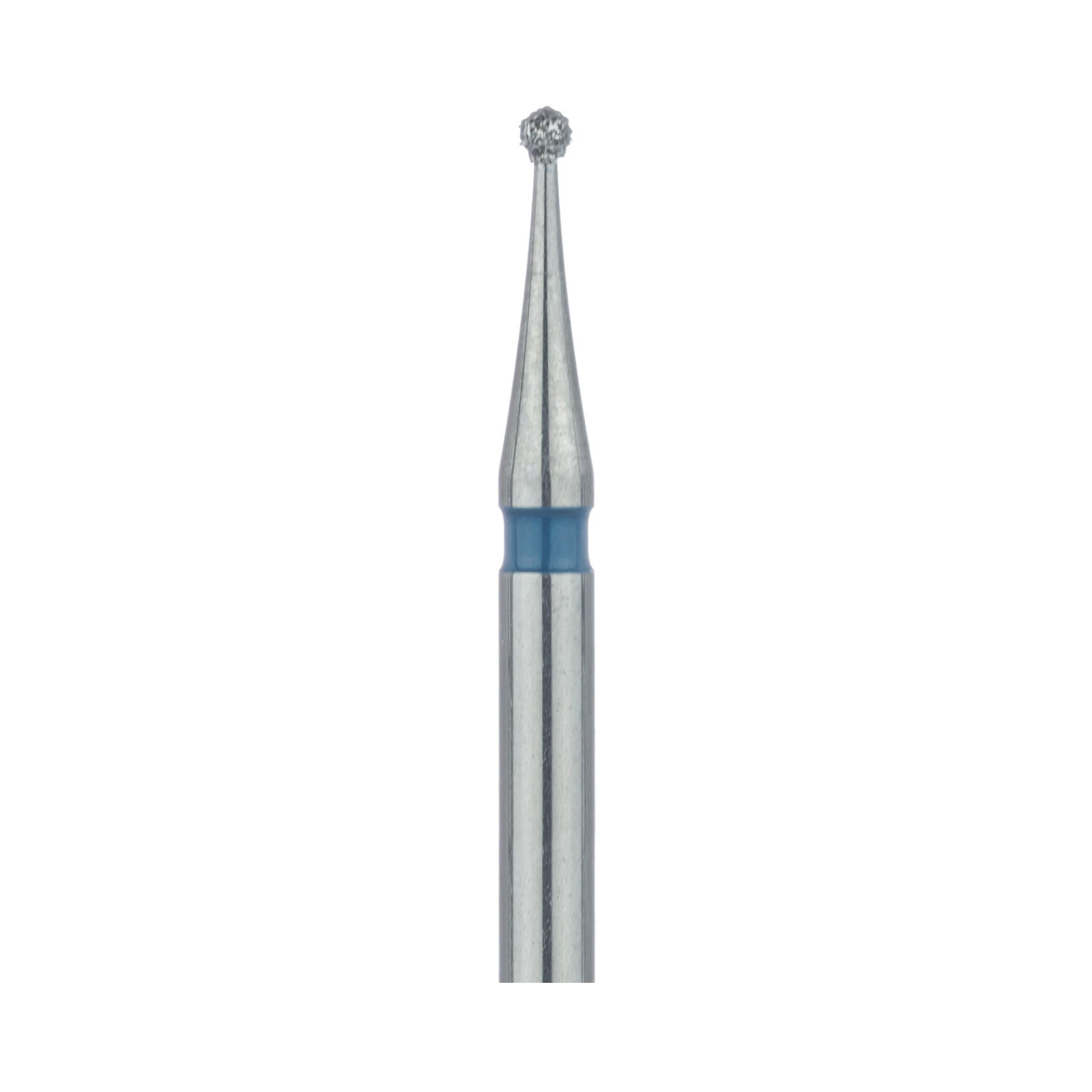 Meisinger 801-008-FG Diamond Bur, FG, Medium Grit, Blue Ring, Round Head, 0.8 mm, 5/Pkg thumbnail 3