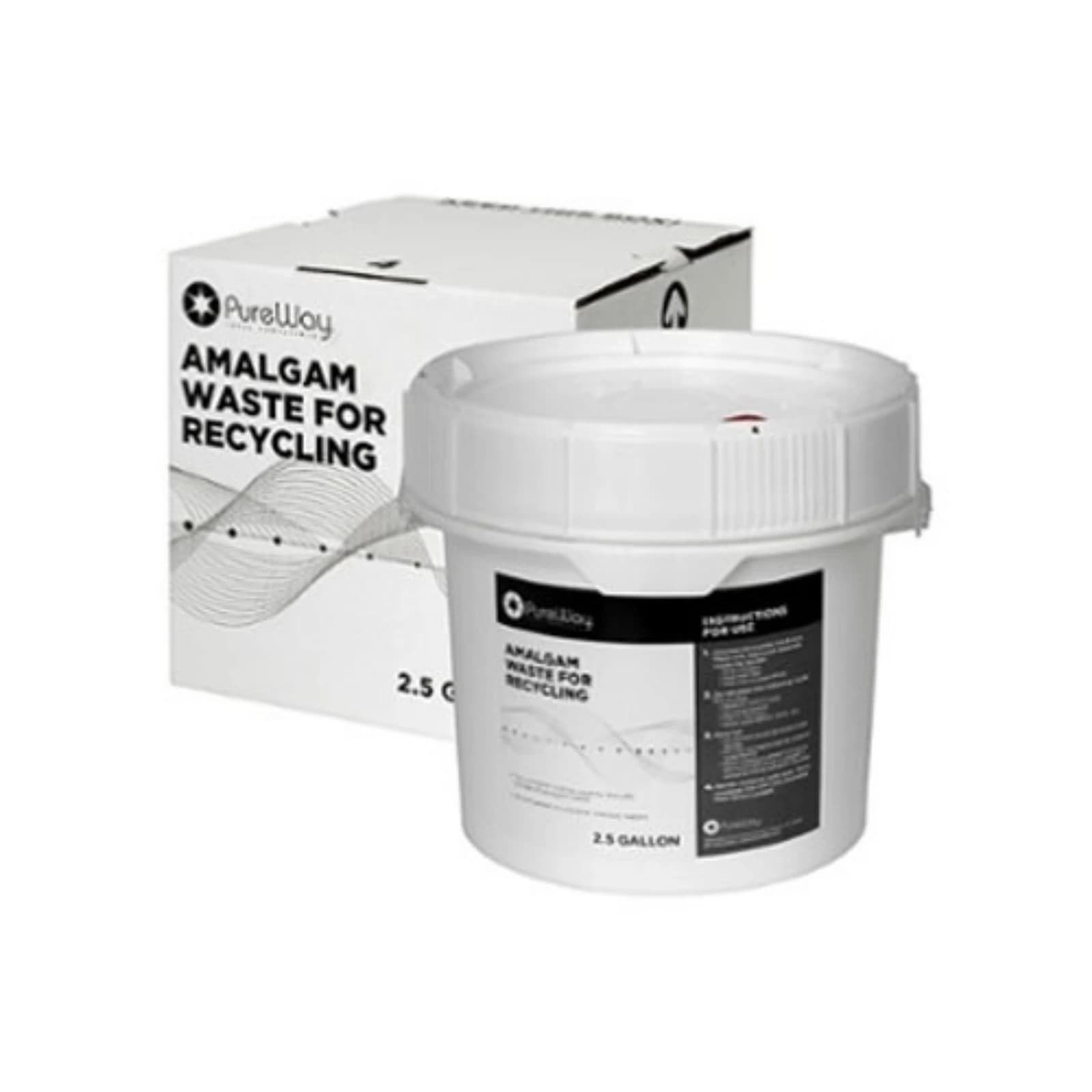 Eco II Amalgam Waste Recycling System, 2.5 Gallon Bucket with Return Shipping Materials - Amalgam Waste Recycling System 2.5 Gallon Bucket - Image 1
