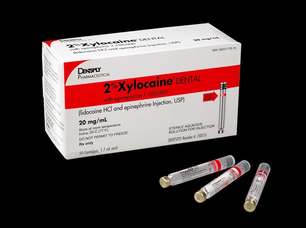 Xylocaine 2% Lidocaine HCl with Epinephrine 1:100,000 Dental Anesthetic Cartridges, 1.7 mL, Red, 50/Box, 20016 thumbnail 7
