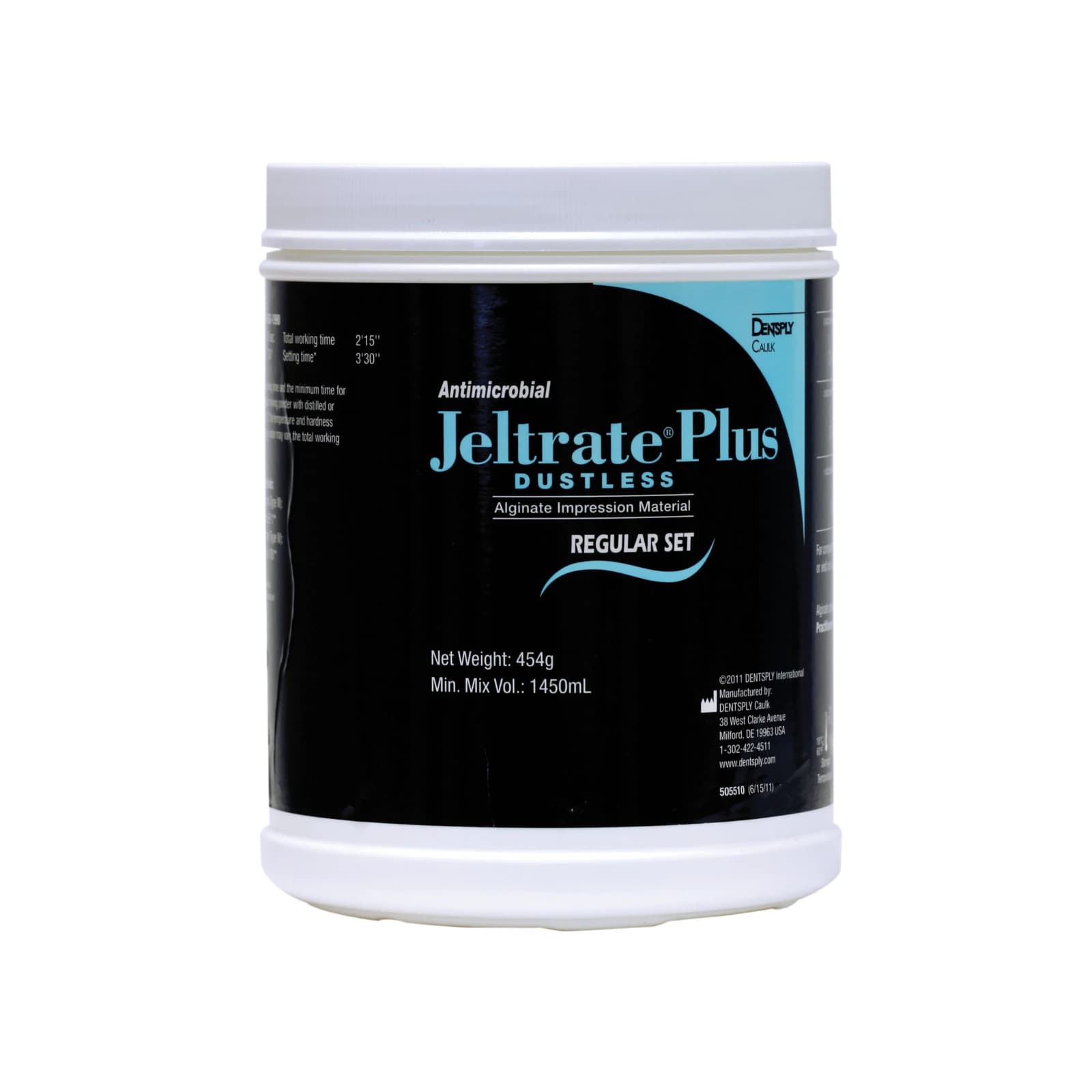 Jeltrate Plus Dustless Alginate Impression Material, Fast Set, 9 x 1 lb Can, Bulk Pack - Jeltrate Plus Dustless Alginate Can FS 9x1lb - Image 1