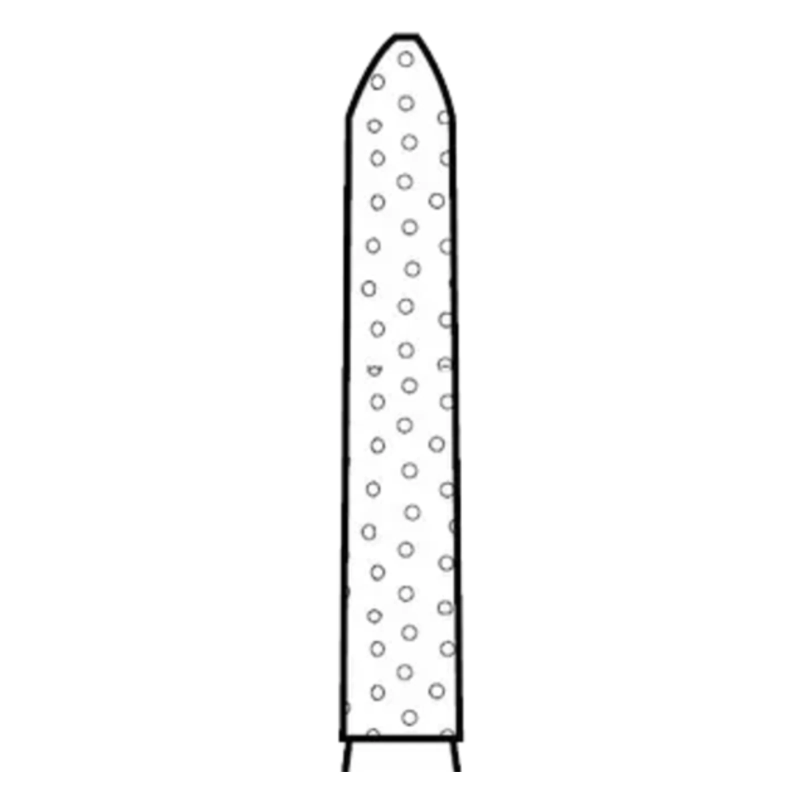 Two Striper Diamond Bur, FG, Bevel-End Cylinder, 251.8, Fine, Red, 1.2 mm Major/0.4 mm Minor, 8.0 mm Length, 5/Pk, 2015089 thumbnail 3