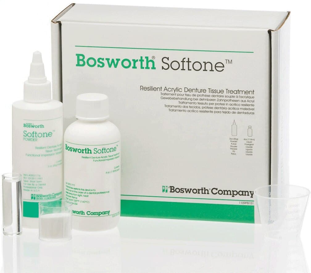 Softone Resilient Acrylic Denture Tissue Treatment, Powder, 3 oz (85 g), White, 1/Pk, 921776 thumbnail 2