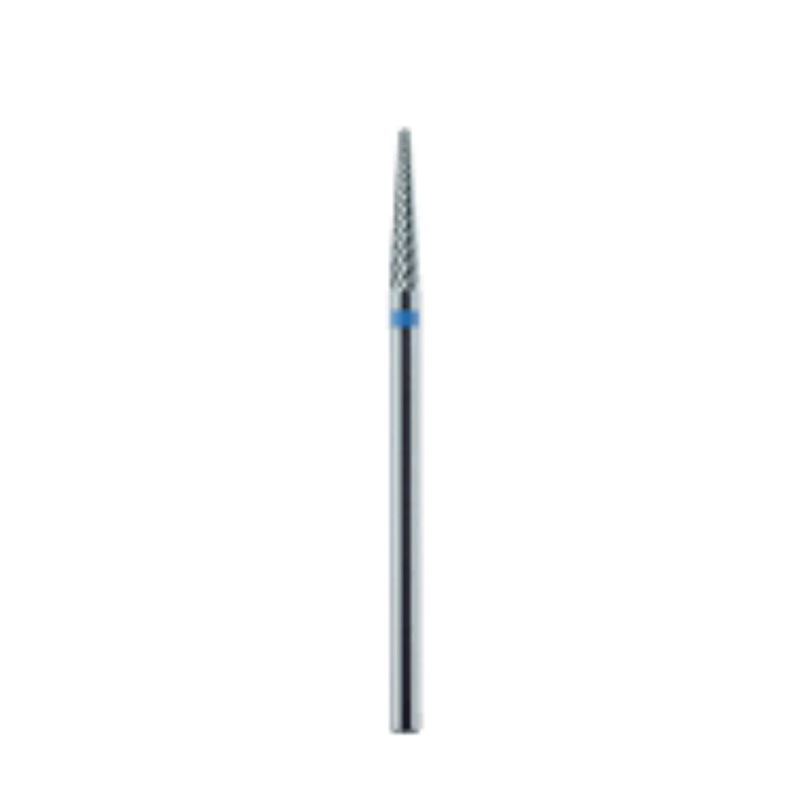 Meisinger Tungsten Carbide Cutter, X-Cut Medium, Tapered Fissure, Round End, HP, 2.3 mm Diameter, 11.5 mm Head Length, Blue Ring, HM 23GX-023 thumbnail 2