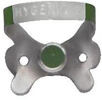 Hygenic Fiesta Color-Coded Rubber Dam Clamp, #2A, Winged, Green, 1/Pk, H09958 thumbnail 3
