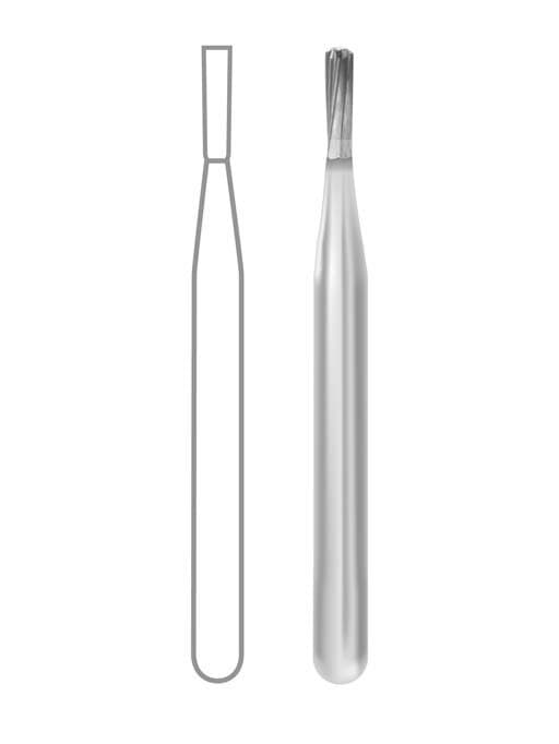 Midwest Operative Carbide Bur #245 FG (Friction Grip), Amalgam Prep, Pear Shape, 0.9 mm Diameter, 2.7 mm Length, 100/Bag, 386371 thumbnail 2