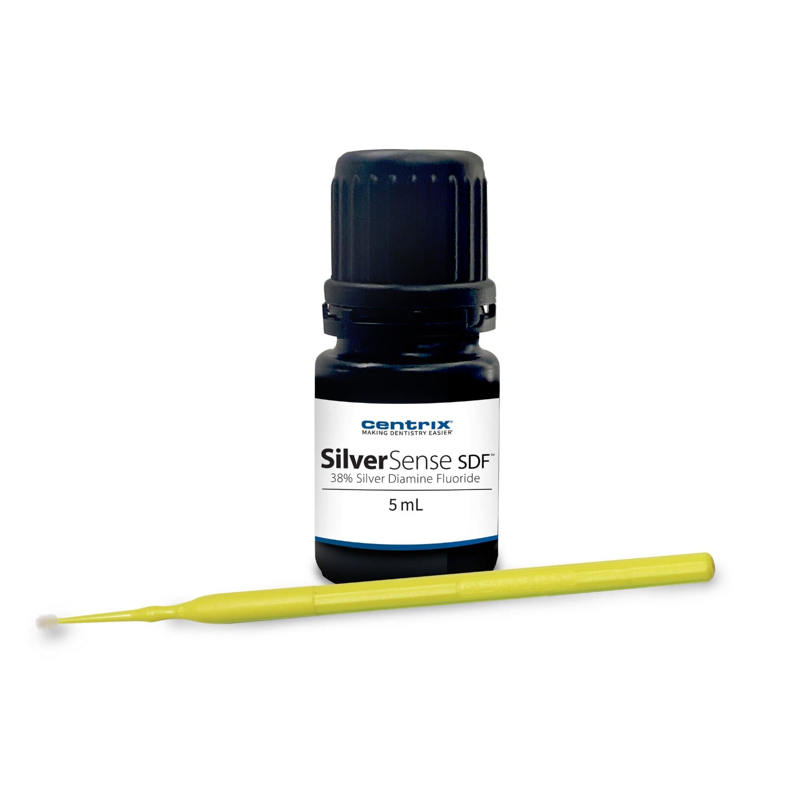 SilverSense SDF 38% Silver Diamine Fluoride Clinic Kit, 3 x 5 mL Bottles with 50 Benda Micro Applicators, 310173 thumbnail 3