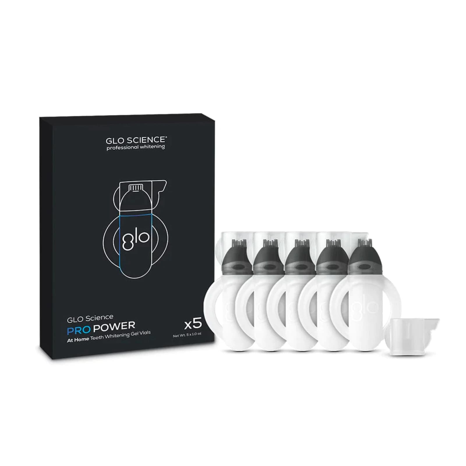 Glo Science Pro Power+ At-Home Smile Vial Teeth Whitening Set, Mint, 10% Hydrogen Peroxide, 12/Pk thumbnail 2