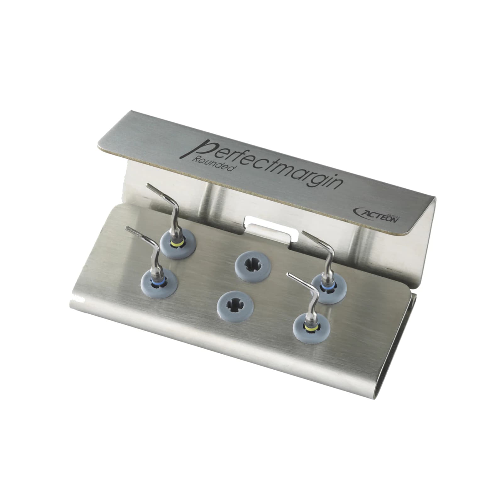 Acteon Newtron Perfect Margin Ultrasonic Scaler Tips Kit (PM1, PM2, PM3, PM4) with Universal Wrench and Autoclavable Stand thumbnail 2