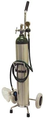 Mada Medical "E" Oxygen Crash Cart Kit, Empty Tank, 6 LPM, 1629E thumbnail 2
