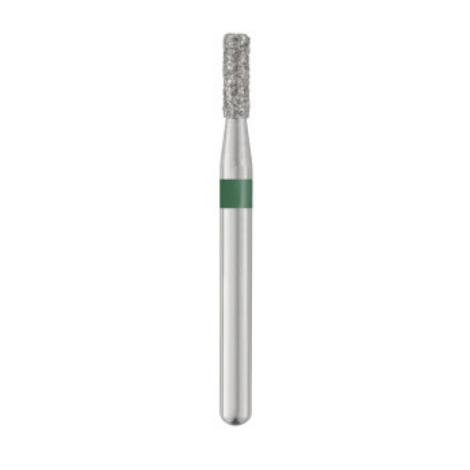 Piranha Diamond Single-Use Burs, FG, Flat End Cylinder, # 835-014, 1.4 mm, Coarse, Green, 25/Pk, 835-014C thumbnail 8