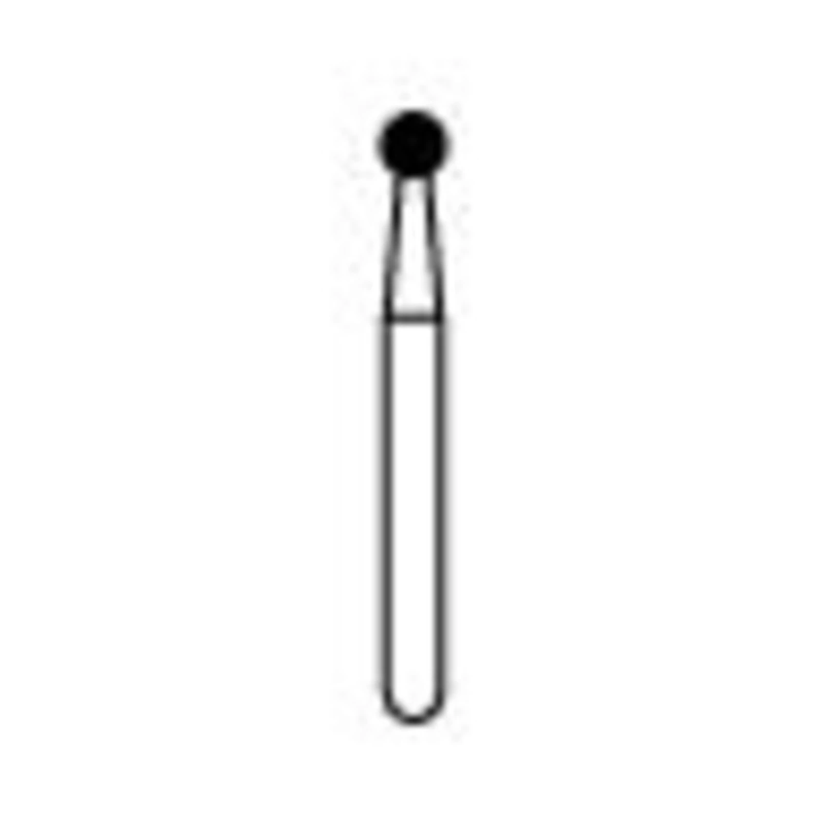 NTI Diamond Bur, FG, Round, #801, 1.8 mm, Medium Grit, 5/Pk, M801-018 thumbnail 3