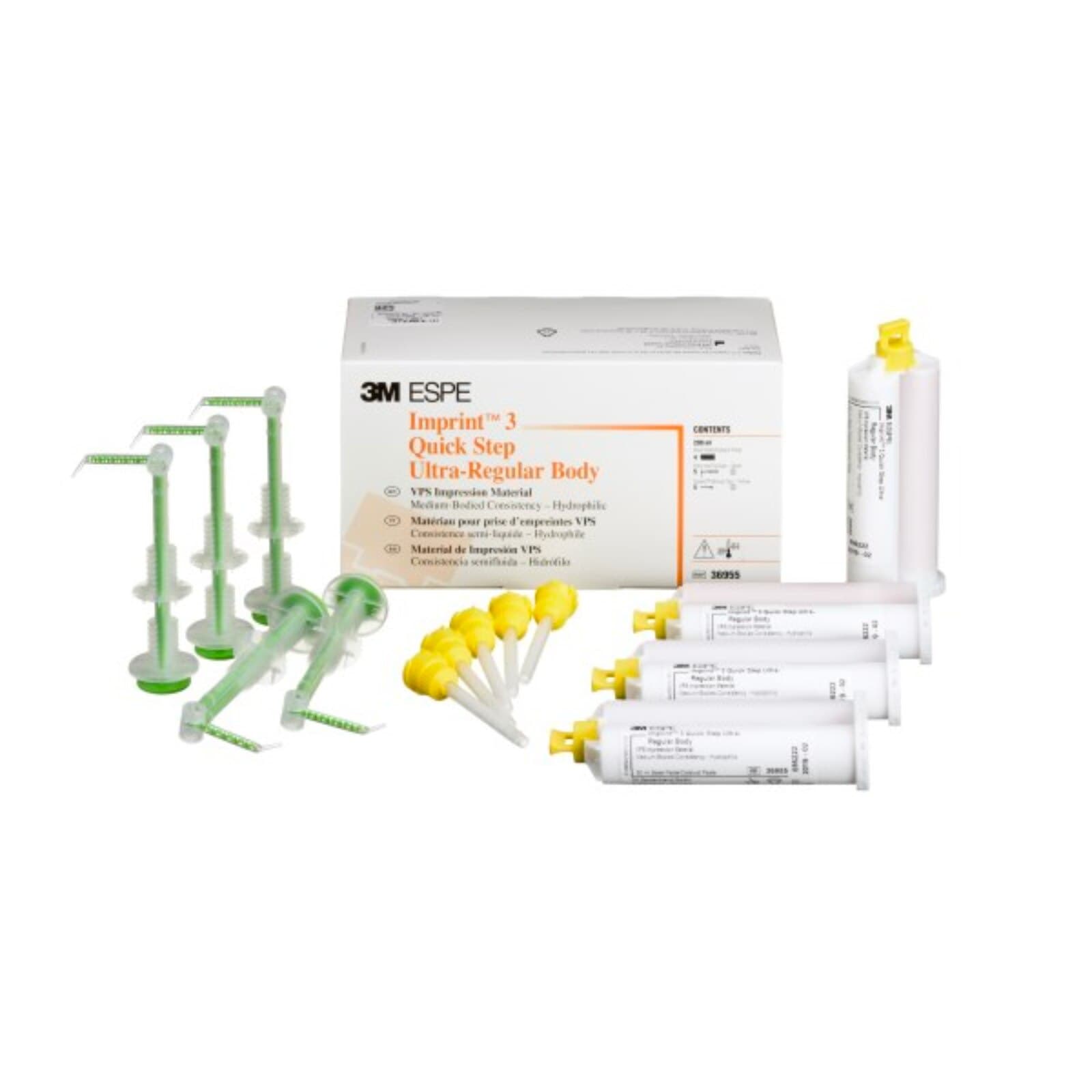 Imprint 3 Quick Step VPS Impression Material Refill, Ultra Regular Body, Caramel, 4 x 50 ml Cartridges with 10 Mixing Tips, 36955 thumbnail 3