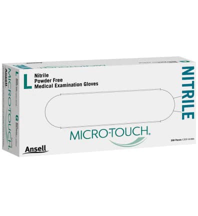 Micro-Touch Nitrile Exam Gloves, Powder-Free, Non-Sterile, Large, Blue, Textured Fingertips, 200/Box, 6034303 thumbnail 11
