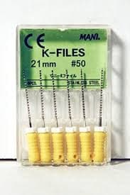 Mani K-File, Stainless Steel, 21 mm, ISO Size 50, Yellow, 6/Pk, MK2150 thumbnail 6