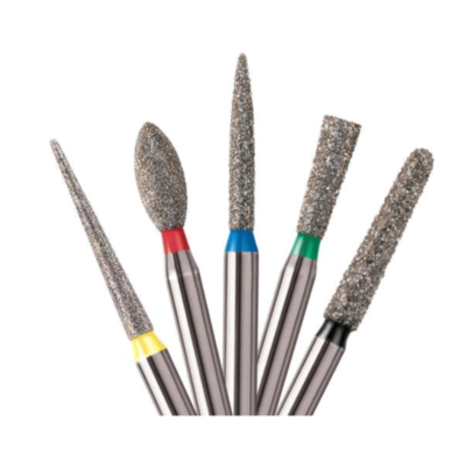 NTI Diamond Bur FG Super Coarse Modified Shoulder Cylinder, 1.6mm Diameter, 8.0mm Length, Black Ring, 5/Pkg, SC837KR-016 thumbnail 2