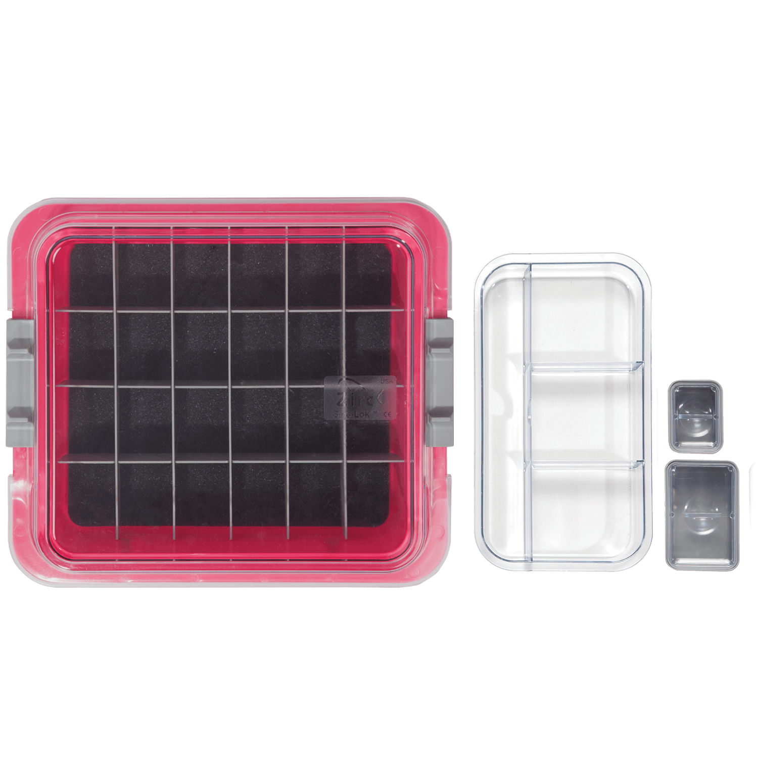 Zirc Procedure Tub Complete Kit, Neon Pink, 12-5/8" L x 11-1/4" W x 4" H, 20Z455-S - Neon Pink Complete Tub Kit - Image 1