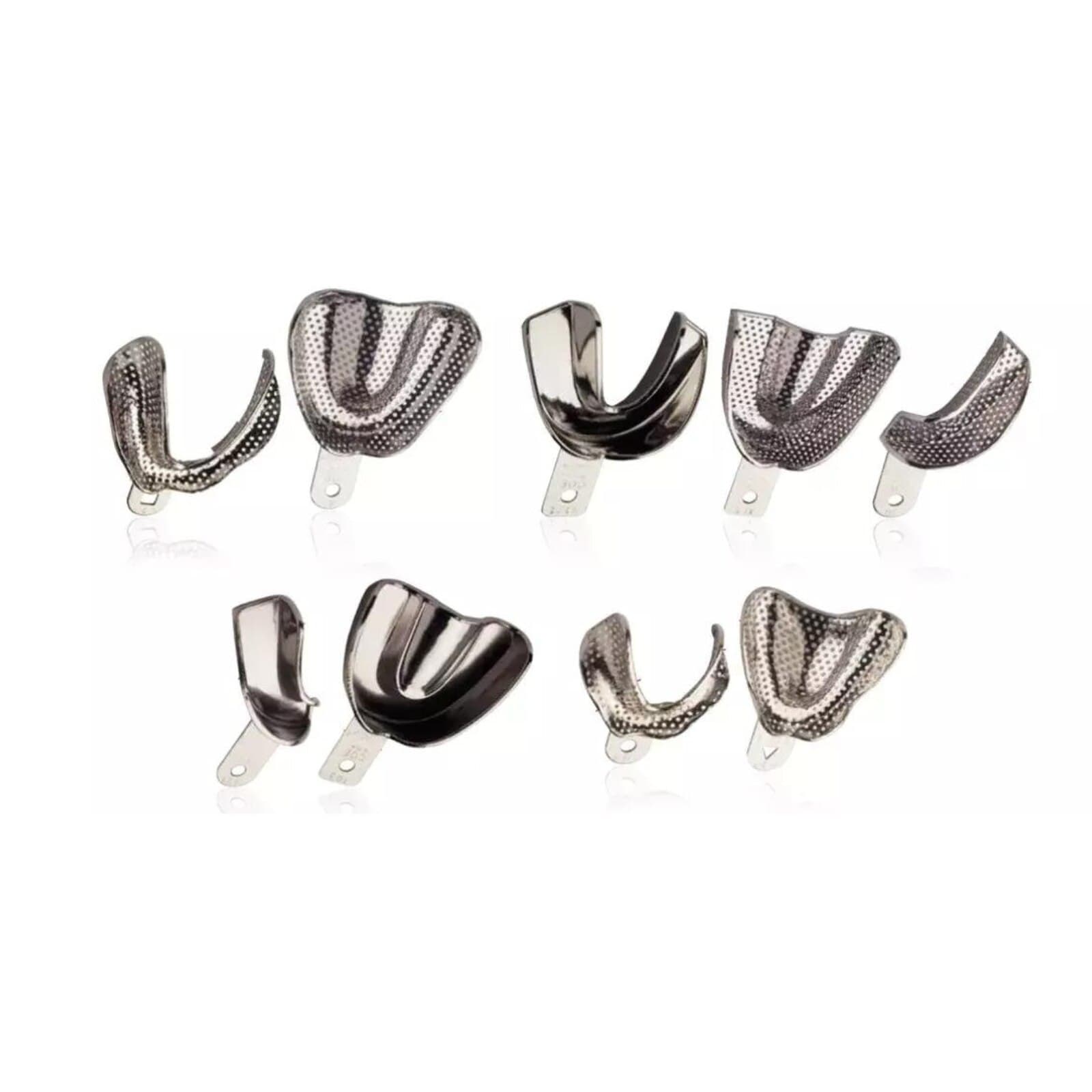 COE Metal Impression Tray #XL14, Nickel-Plated, Perforated, Extra Long Upper, Medium Wide - -XL14 Ortho Perf Tray - Image 1