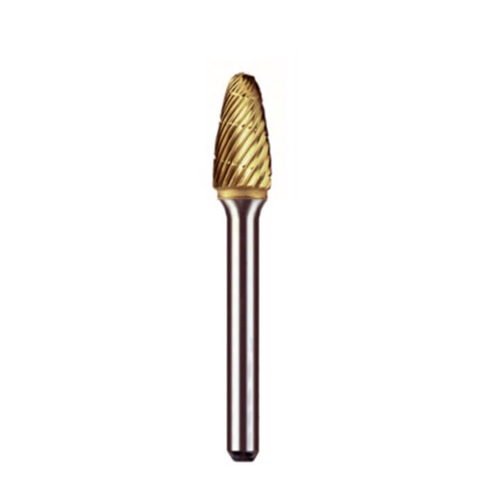 Dedeco Goldies Carbide Bur, HP, Regular Cross Cut, #A-3/8, 3/32" Shank, 1/Pk thumbnail 3