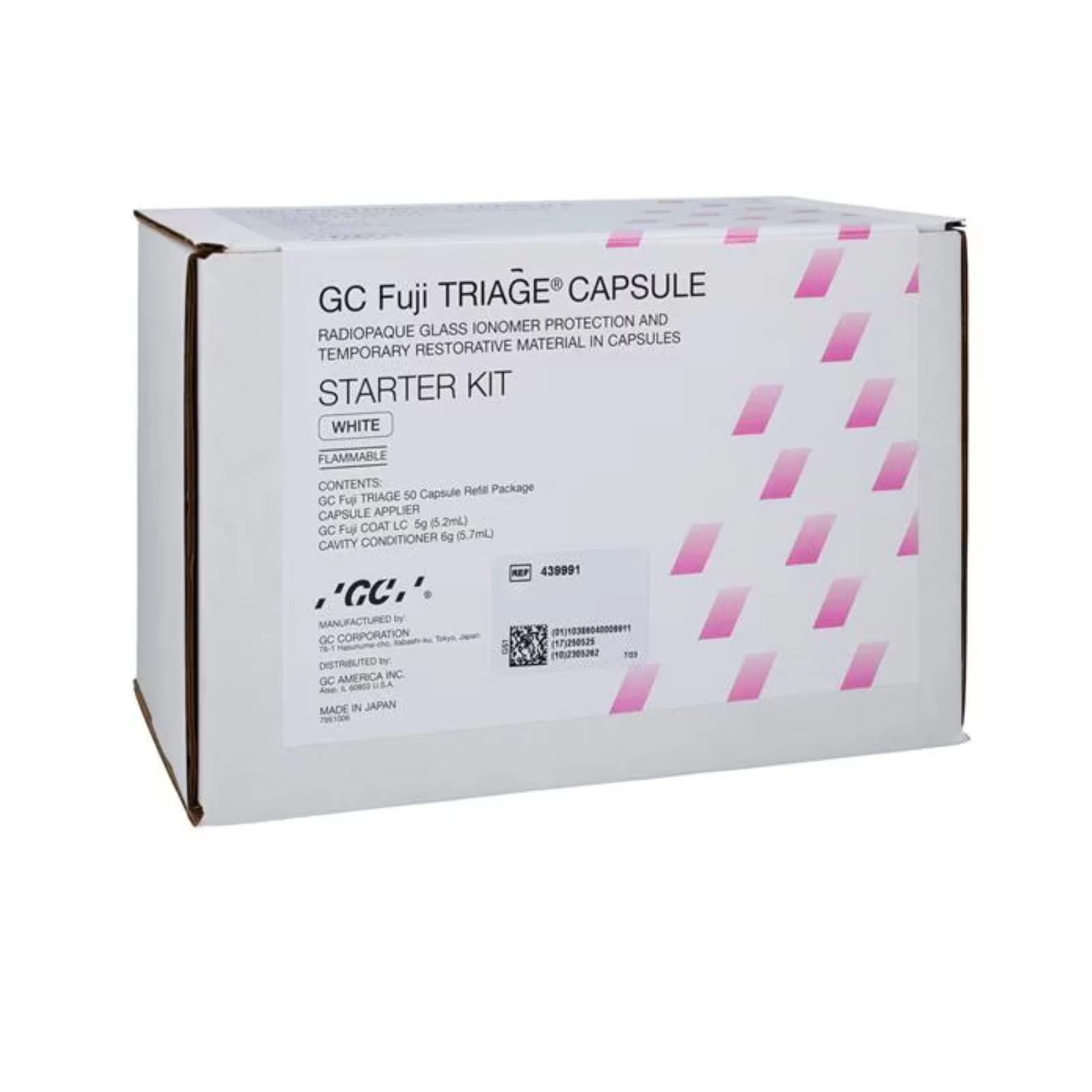 GC Fuji TRIAGE White Capsules Starter Kit - Self-Adhesive Radiopaque Glass Ionomer Pit & Fissure Sealant, 50 Capsules, #439991 thumbnail 4