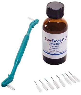 Junk-Out High Speed Chuck Cleaner Kit (1 oz Bottle, 10 Brushes, and Handle) - Junk-Out High Speed Chuck Cleaner - Image 1