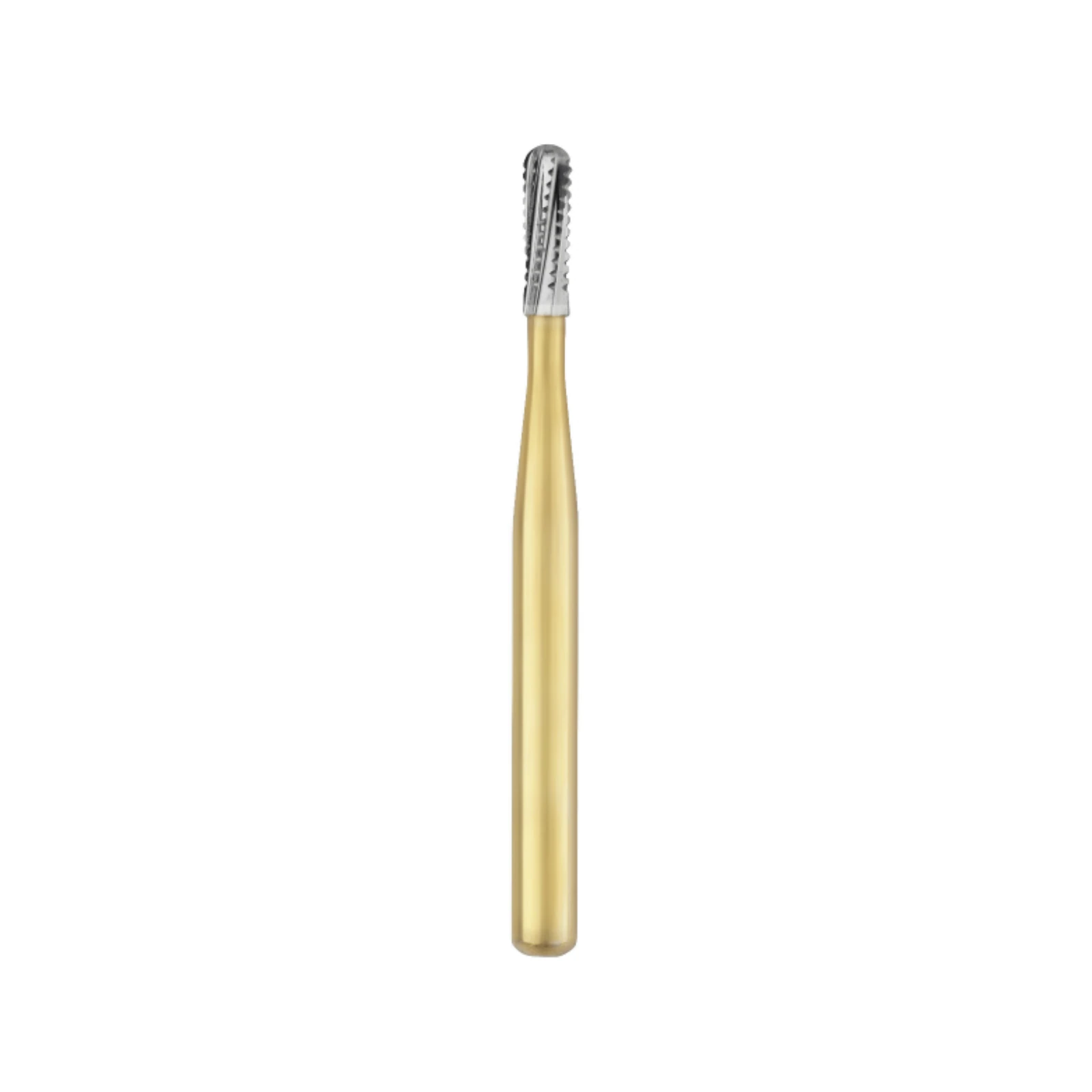 Great White Gold Series Carbide Bur, FGSS, Straight Fissure Round End Cross Cut, # GW2S, 1.2 mm Diameter, 3.8 mm Head Length, 100/Pk, 13096 thumbnail 3