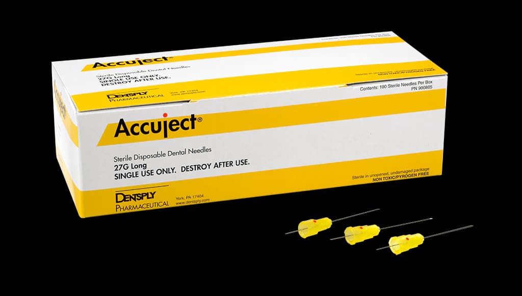 Accuject Disposable Dental Needles, Plastic Hub, 27 Gauge Long (32mm), Yellow, 100/Box, 900805 thumbnail 13