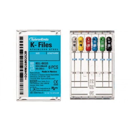 SybronEndo K-Files Stainless Steel 21mm #70 (Green) 6/Bx, 06024 thumbnail 8