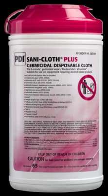 Sani-Cloth Plus Germicidal Disposable Wipes, X-Large, 65/Pk - Sani-Cloth Plus Germicidal Wipes X-Large 65/Pk - Image 1
