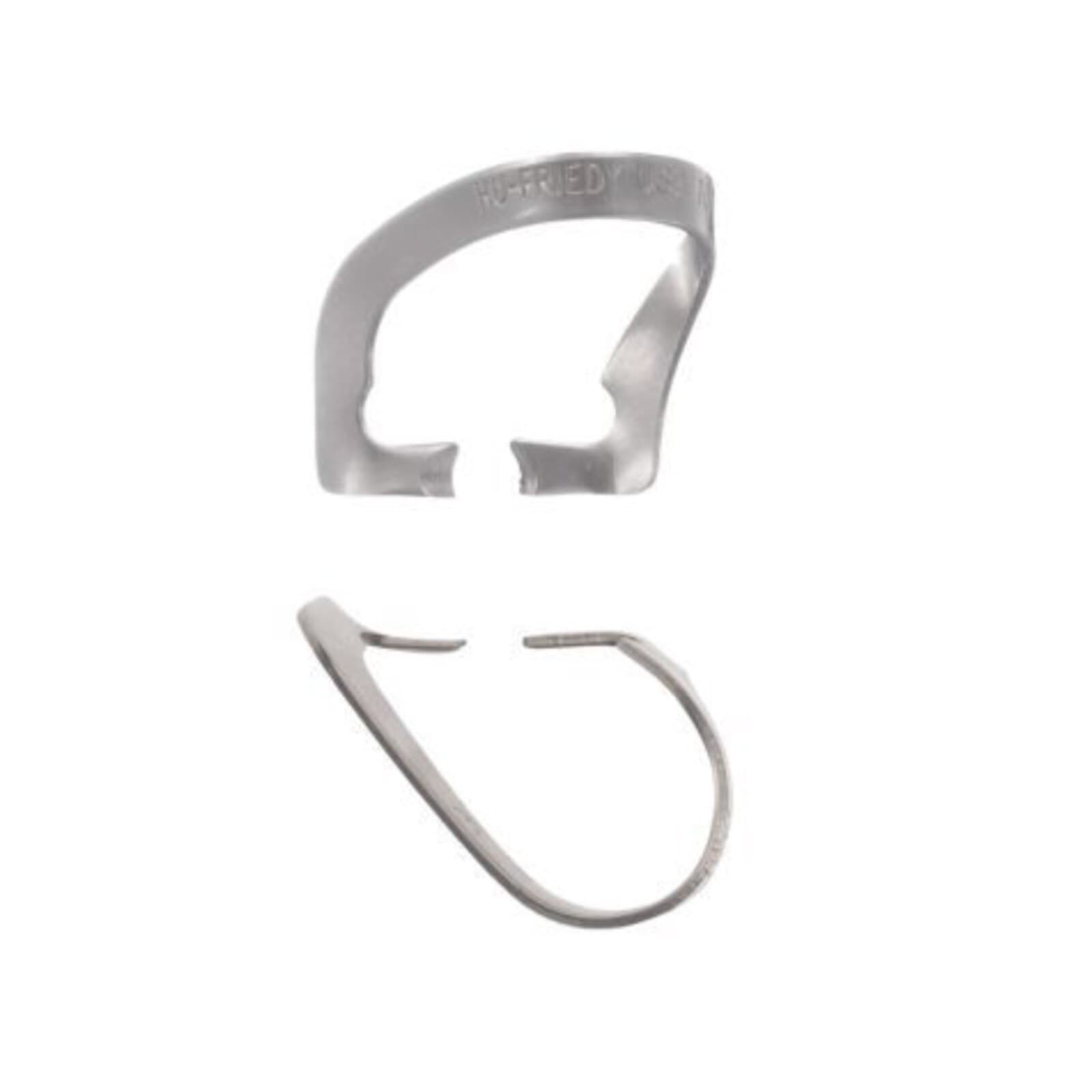 Hu-Friedy #106L Rubber Dam Clamp, Satin Steel, Wingless, Matte Finish, Each thumbnail 2