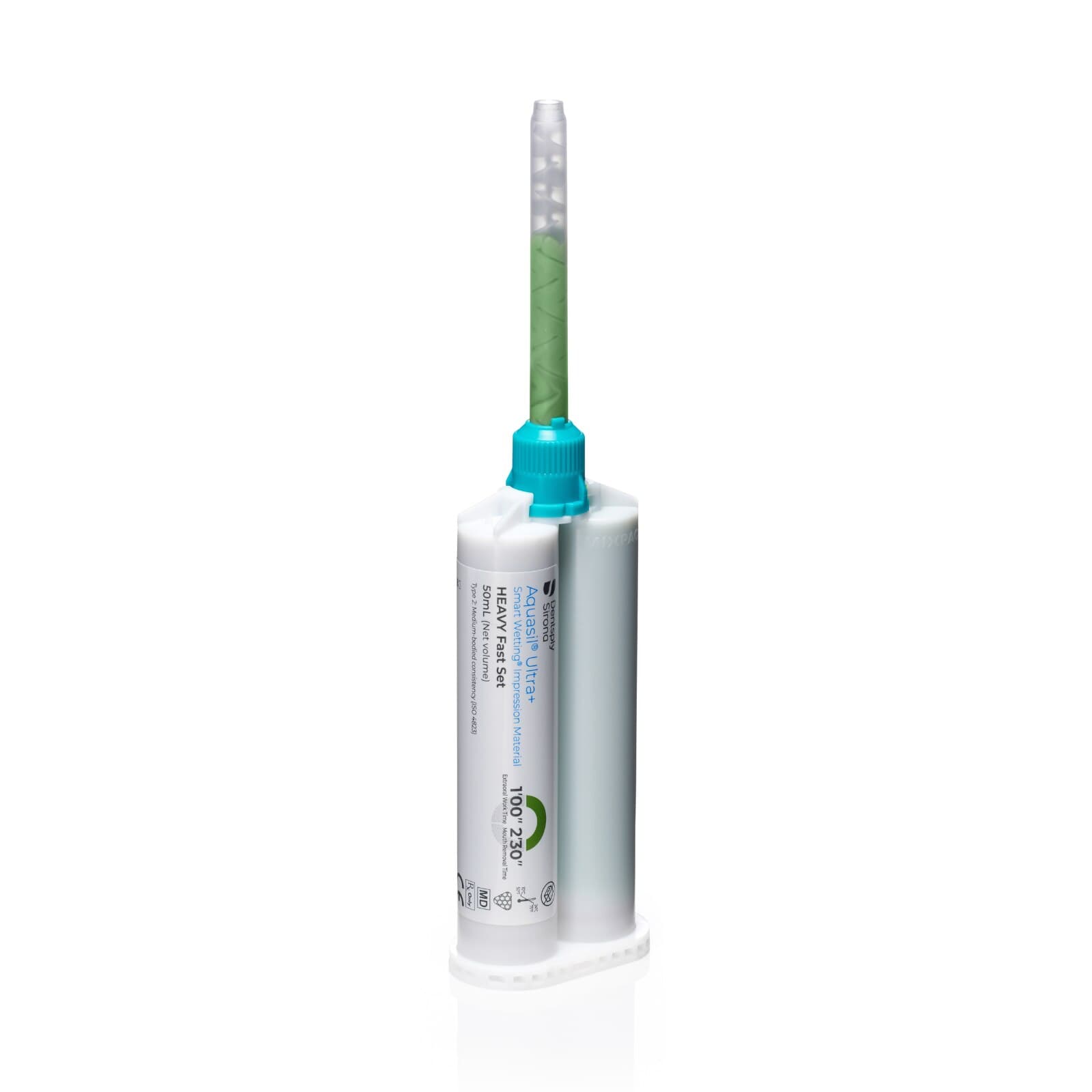 Aquasil Ultra+ Smart Wetting VPS Impression Material, Heavy Body, Fast Set, Light Green, Mint, 50 ml Cartridge Refill, 4/Pk, 678676 thumbnail 8